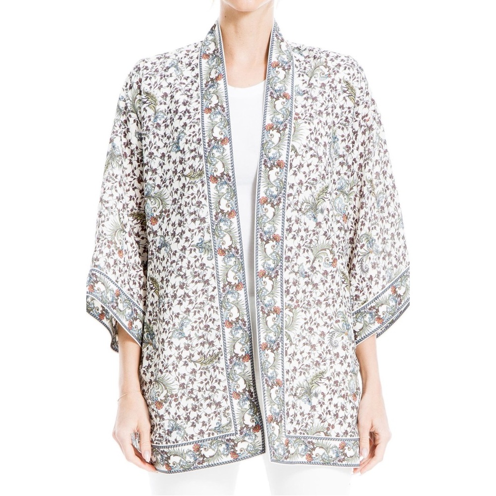 Max Studio Patterned Ruana Kimono - image 2